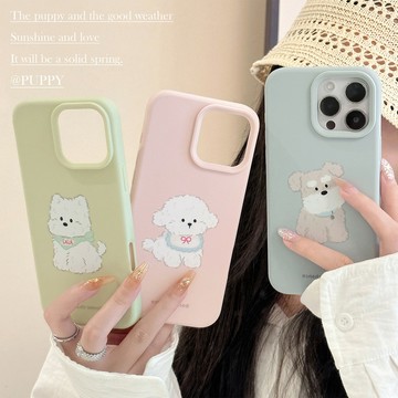 台灣出貨❤萌寵iphone16手機殼15可愛狗狗17promax適用13防摔12軟萌卡通11軟