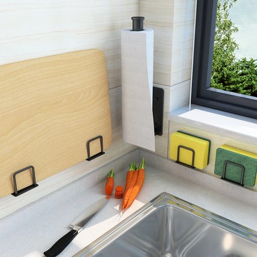 不銹鋼廚房海綿架免打孔壁掛式水槽抹布掛架瀝水置物架水池收納架