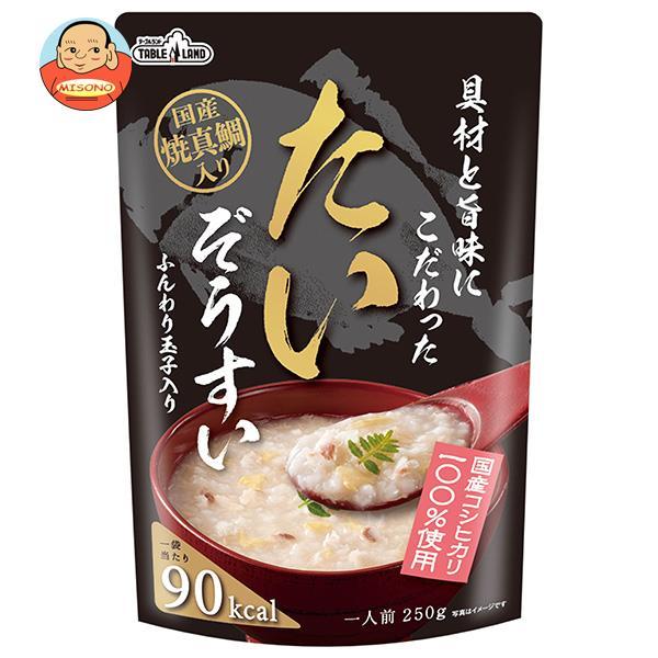 丸善食品工業 テーブルランド 具材と旨味にこだわったたいぞうすい 250gパウチ×24(12×2)袋入