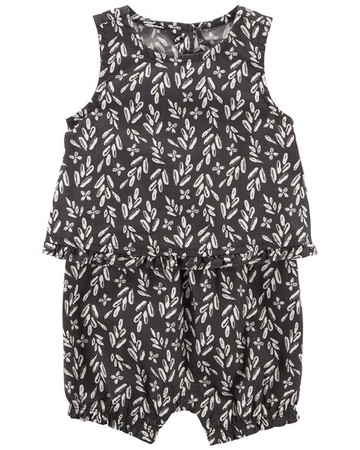 Baby Leaf Print Romper