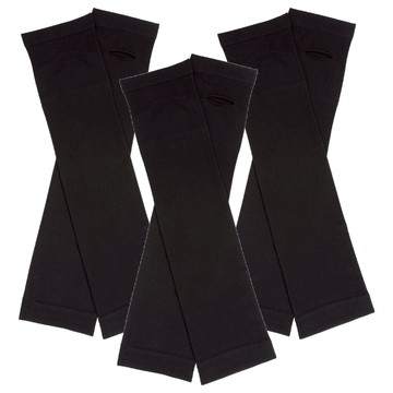 BASE ALPHA ESSENTIALS 抗UV冰涼冰袖露指款 2入 x 3組  黑色