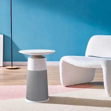 【LG 樂金】AS201PWU0 AeroFurniture 新淨几時尚邊桌空氣清淨機-雪梨白 (純運送)