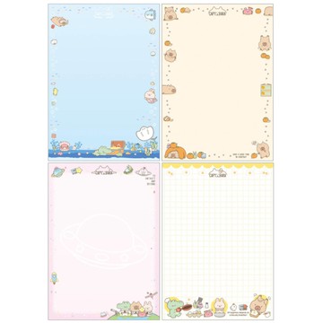 水豚 彩色影印紙 A4-海洋/悠閒/星空/荷包蛋