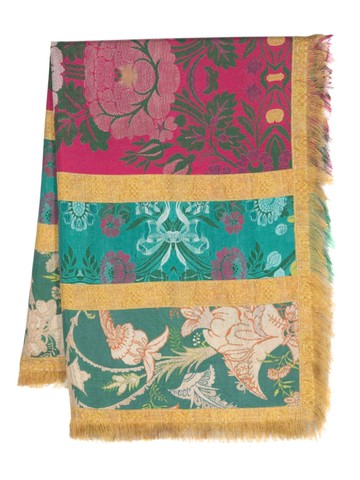 Pierre-Louis Mascia - floral-print silk scarf - unisex - Silk - One Size - Green