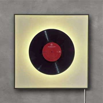 耳機狗｜手工黑膠唱片情境燈箱 夜燈 藝術燈箱(音樂人生日、情人節、耶誕、入厝禮物)