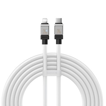 Baseus 倍思 酷玩系列 20W Type-C-iPhone 快充傳輸線  2m  白色  1條