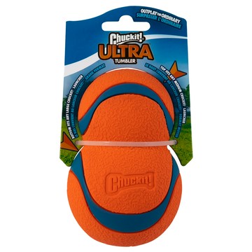 Chuckit 葫蘆型彈力球  158g  橘色 + 深藍色  1個