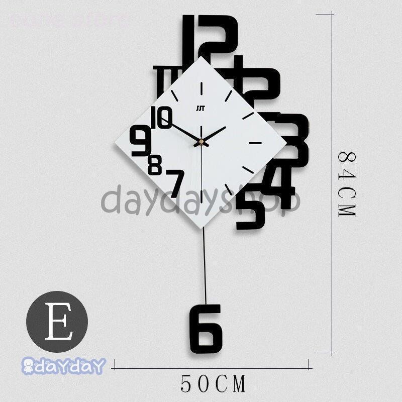 壁掛け時計 モダン リビング サイレント | LINEショッピング