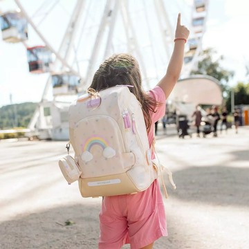 挪威 Beckmann AIR FLX擴充護脊書包20~25L (110~140cm身高) - 童話城堡