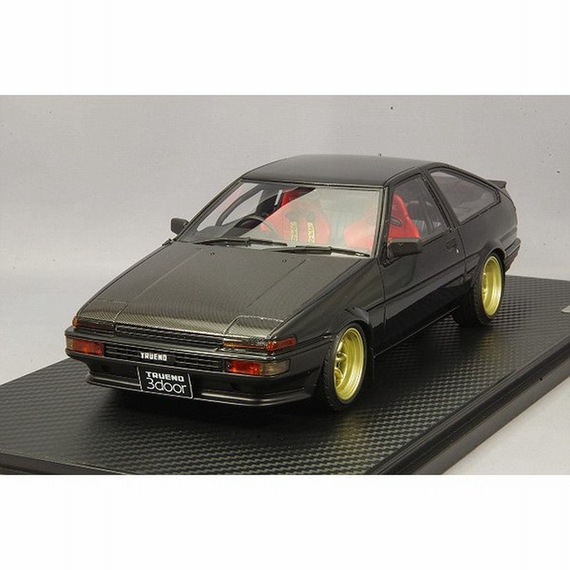 イグニッションモデル 1 18 トヨタ スプリンター トレノ Ae86 3ドア Gtv ブラック カーボンボンネット Rsワタナベ14インチホイール ゴールド 通販 Lineポイント最大0 5 Get Lineショッピング