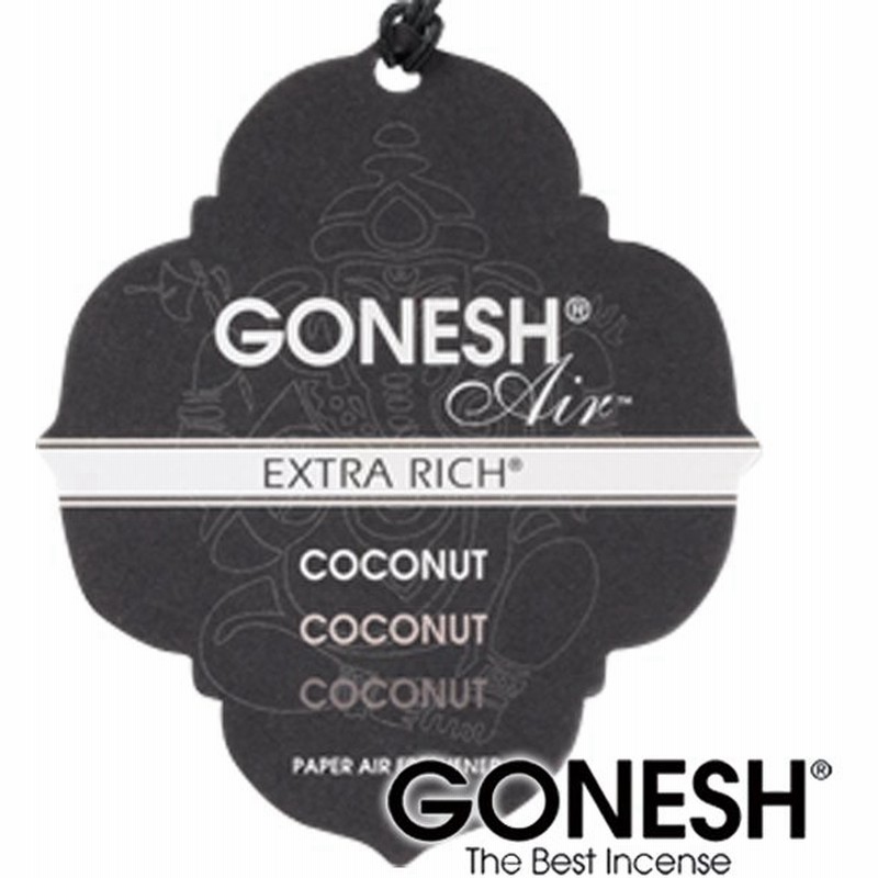 Gonesh ガーネッシュ ココナッツ 吊り下げ芳香剤ペーパー 車 部屋 トイレ フレグランス Coconut 通販 Lineポイント最大0 5 Get Lineショッピング