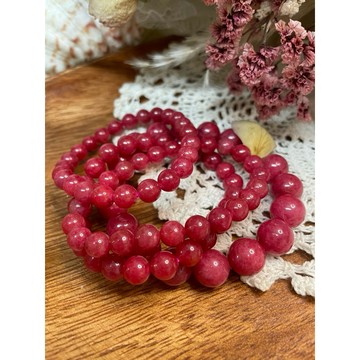 *掘晶* 天然高品質無加色無優化薔薇輝石 玫瑰石 水晶手鍊 自信 人緣 人際關係 晶簇 淨化