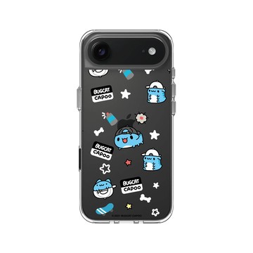 iPhone Air Clear Case（相機按鈕） 透明 - 貓貓蟲咖波 Bugcat Capoo - 街頭咖波