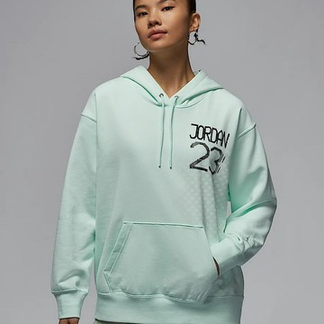 【NIKE】AS W J FLT FLC PO CNY 女款 連帽上衣 喬丹 帽T 綠色-HQ6072394