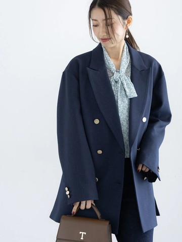 質感翻領設計西裝外套(0F000415610) - Te chichi