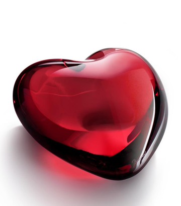 Baccarat Caur Amor Red Heart Ornament