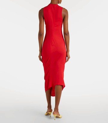 Jacquemus J draped crêpe midi dress