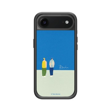 iPhone Air Mod NX -邊框背蓋組合 (相機按鈕) 黑 - Taku Bannai 坂内拓 - Blue sky｜我們的盛夏藍天