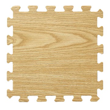 新生活家 耐磨拼花木紋地墊 32片入  32 x 32 x 1cm  深色  1組