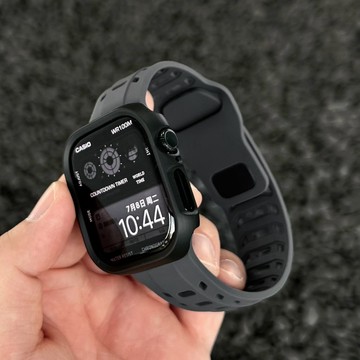 硅膠穿扣 運動錶帶 適用於 Apple Watch S11 10 9 8 7 6 46MM 45MM 49MM 硅膠錶帶