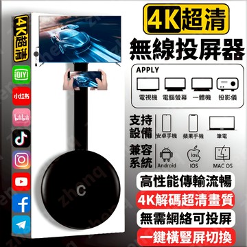 無線投屏器 4k 電視棒 投屏器 無線電視棒 手機投屏器 手機轉電視 同屏器 手機接電視 手機轉接電視螢幕 無線同屏器