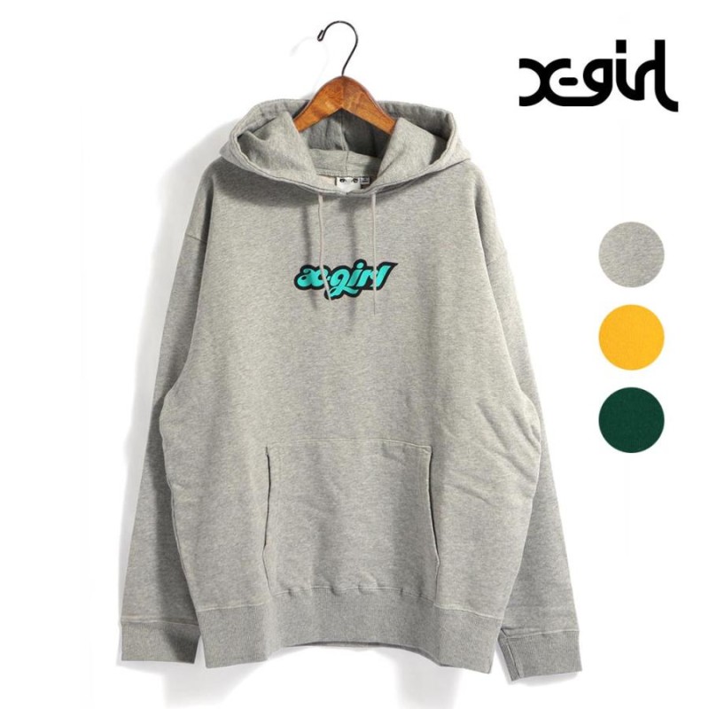 レディース/X-girl/エックスガール/CHUBBY LOGO SWEAT HOODIE/ポップロゴスウェットパーカー/品番：105223012009/2022秋冬  | LINEショッピング