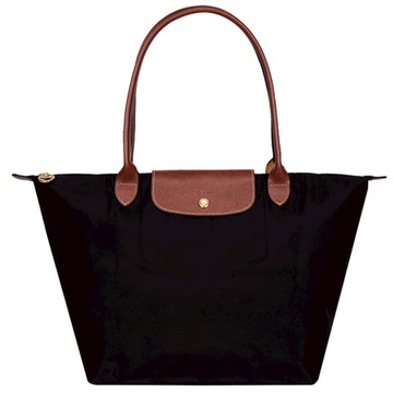 [平輸版]LONGCHAMP LE PLIAGE原創系列長把肩背水餃包(大/黑)真品平輸