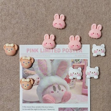 巨可愛 卡通 動物 圖釘 創意 手工 幼兒園 毛氈 留言 照片牆 大頭 按釘 DIY
