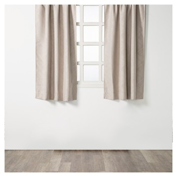 HOLA 和樂家居 查莉三明治緹花半腰窗簾  165 x 270 x 2cm  菱型米灰