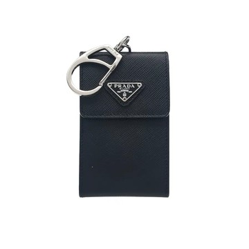 PRADA SAFFIANO 耐刮皮革鑰匙包卡片夾卡包
