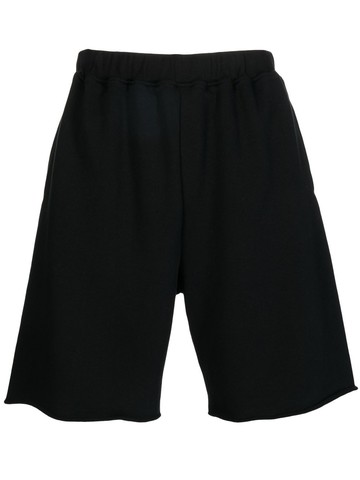 Aries - rear logo-print detail shorts - men - Cotton - M - Black