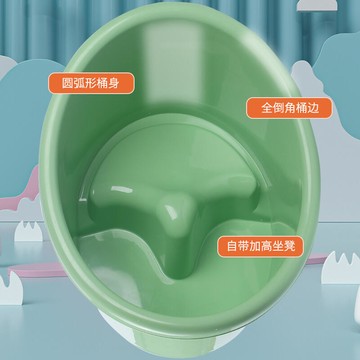寶寶洗澡盆 嬰兒洗澡盆 寶寶可坐一體沐浴 洗澡桶 加高座墊淋浴凳兒童坐洗圓桶盆