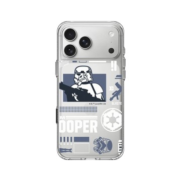 iPhone 17 Pro Max Clear Case（相機按鈕） 透明 - 迪士尼-星際大戰 Star Wars - 風暴兵-潮流系列