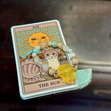 The Sun戒指 | 琥珀蜜蠟 | 藍月光 | 白蝶貝 | 彩虹石 | 一品一拍