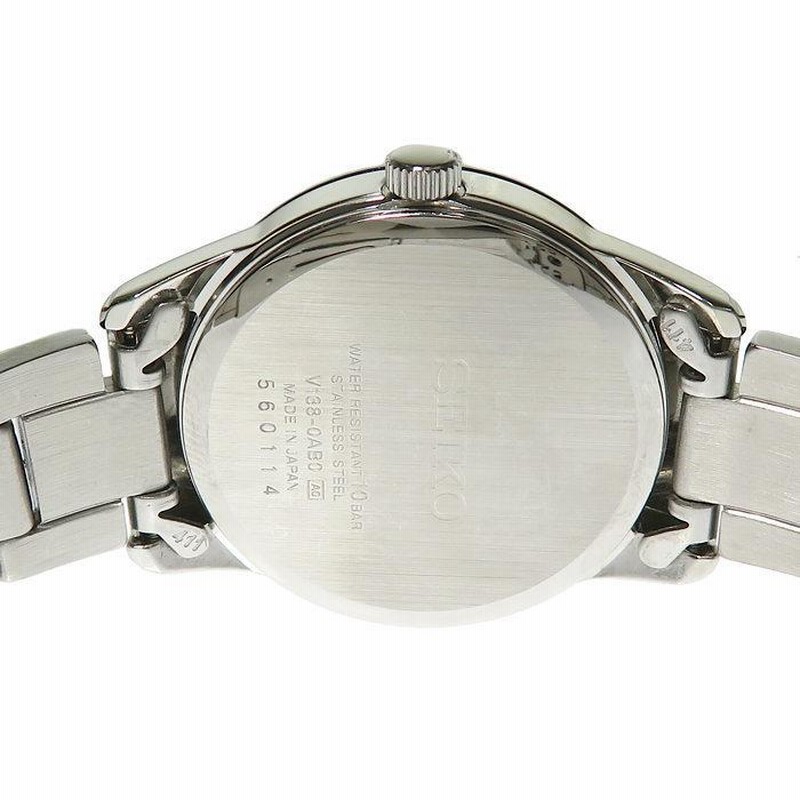 SEIKO/セイコー V138-0AB0 腕時計 ステンレススチール ソーラー