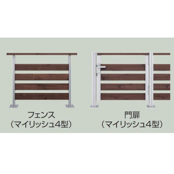 YKKAP シンプレオ・ルシアス門扉 オプション 片開き用 門柱仕様 すき間隠し H18用 （内開き専用） ＊本体と同時購入価格 - 1