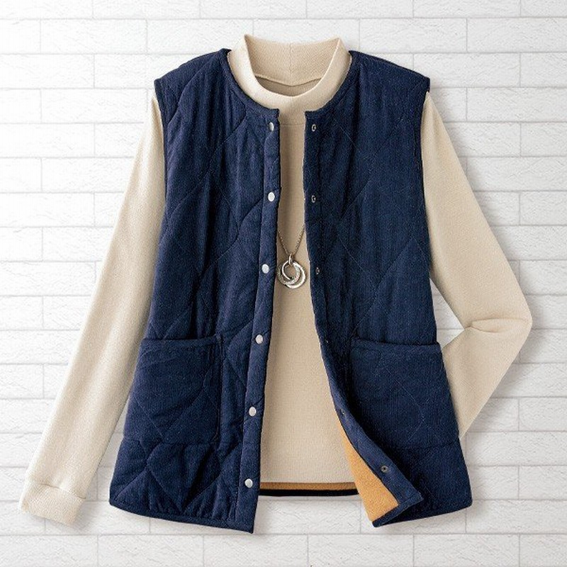 ベスト トップス レディース 秋 冬 コーデュロイ中わたキルトベスト 50代 60代 70代 80代 ミセスファッション シニアファッション 婦人 服 通販 Lineポイント最大0 5 Get Lineショッピング