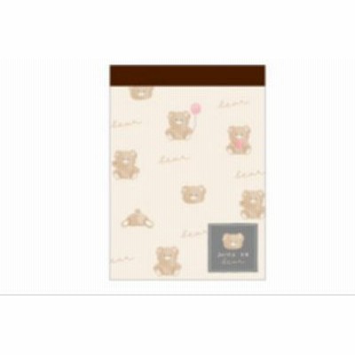 カミ200711 【オリジナル】【ジューシーななかまたち】ミニメモ帳【ベア】【くま】【クマ】【動物】【アニマル】【ミニメモ】【メモ】【