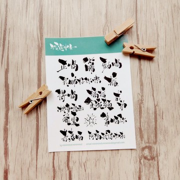 透明貼紙-正撚量