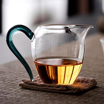 《草堂公道杯》高硼硅玻璃功夫茶具配件茶海家用單個耐熱分茶器