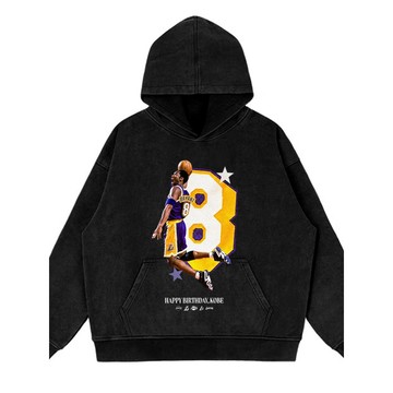 科比 kobe Bryant 柯比 黑曼巴 水洗帽t 做舊帽t 美式復古帽t 帽T 落肩 寬鬆 重磅連帽衛衣 長袖上衣