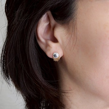 Beard 耳環墜飾 S 金色