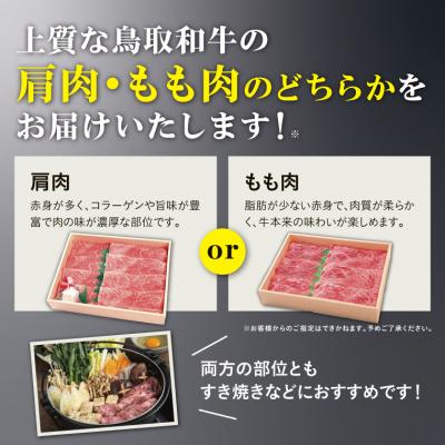 ふるさと納税 鳥取市 鳥取和牛肩・ももすき焼き用