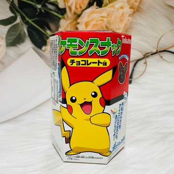 潼漾小舖 日本 tohato 東鳩 六角盒餅乾 皮卡丘餅乾 23g 巧克力風味餅 神奇寶貝餅乾