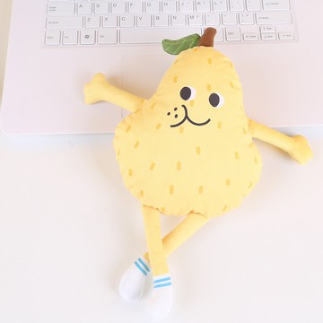 鴨梨菠蘿香蕉沙丁魚番茄小馬小羊蘑菇滑鼠鍵盤墊手枕內置鈴鐺公仔