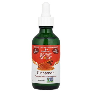 SweetLeaf Stevia, Sweet Drops，肉桂味，2 液量盎司（60 毫升）