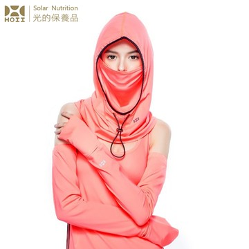 【后益 HOII】UPF50+抗UV防曬涼感先進光學機能布-袖套-M ★紅光