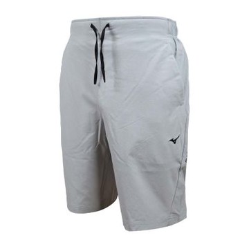 MIZUNO 男平織短褲-慢跑 訓練 美津濃 五分褲 32TBC55603 淺灰黑