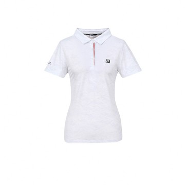 FILA GOLF 女短袖POLO衫-白色 5POA-2010-WT