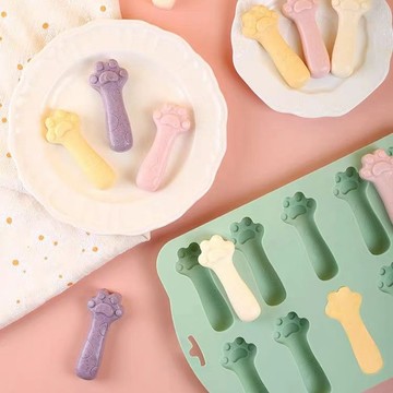 🌸好貨優選🌸貓爪凍乾棒硅膠模具 寶寶輔食模具 烘焙用具 蛋糕模具 烘焙模具 蒸糕模具 矽膠模具 蛋糕模 廚房用品